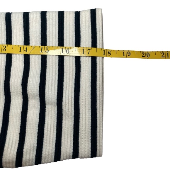 J Jill We Ottoman Square Neck Top Navy Stripe 4X Nautical Coastal Vacation NWT - Picture 7 of 12